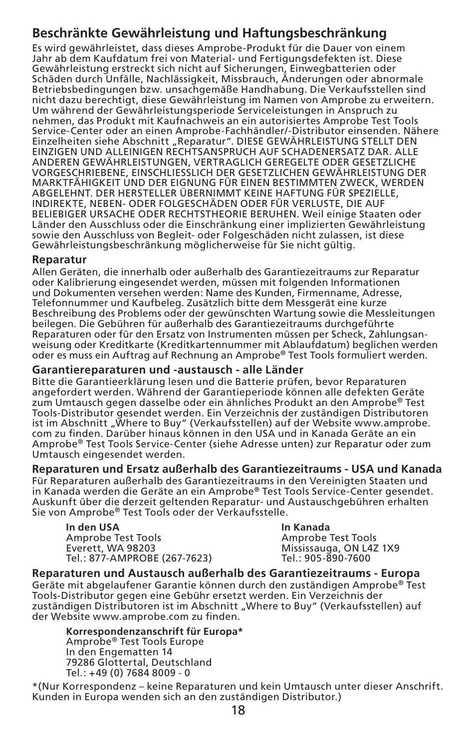 Amprobe SM-CAL1 Sound-Meter-Calibrator User Manual | Page 19 / 51