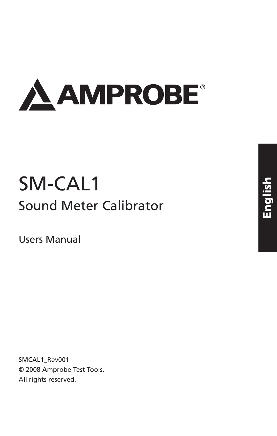 Sm-cal1 | Amprobe SM-CAL1 Sound-Meter-Calibrator User Manual | Page 2 / 51