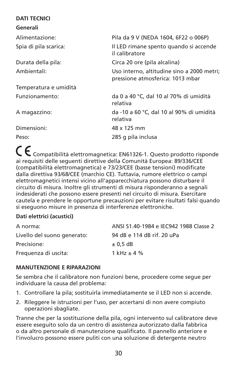 Amprobe SM-CAL1 Sound-Meter-Calibrator User Manual | Page 31 / 51