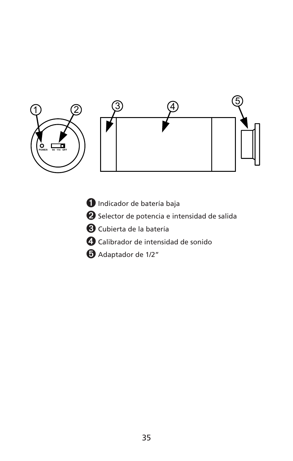 Sm-cal1 | Amprobe SM-CAL1 Sound-Meter-Calibrator User Manual | Page 36 / 51