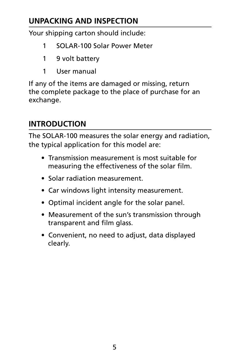 Amprobe SOLAR-100 Solar-Power-Meter User Manual | Page 8 / 14