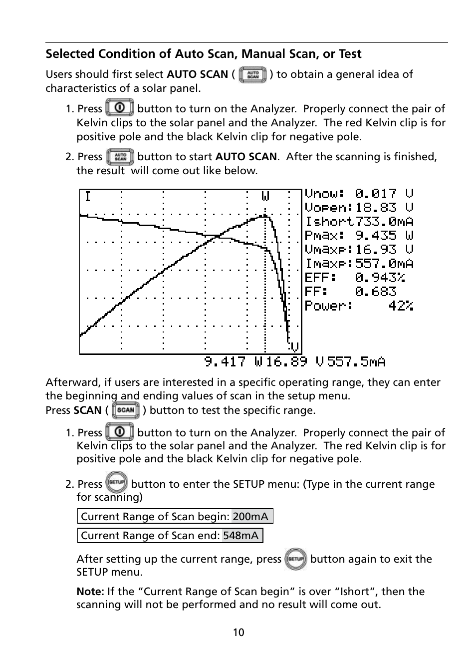 Amprobe SOLAR-500 Solar-Analyzer User Manual | Page 16 / 39