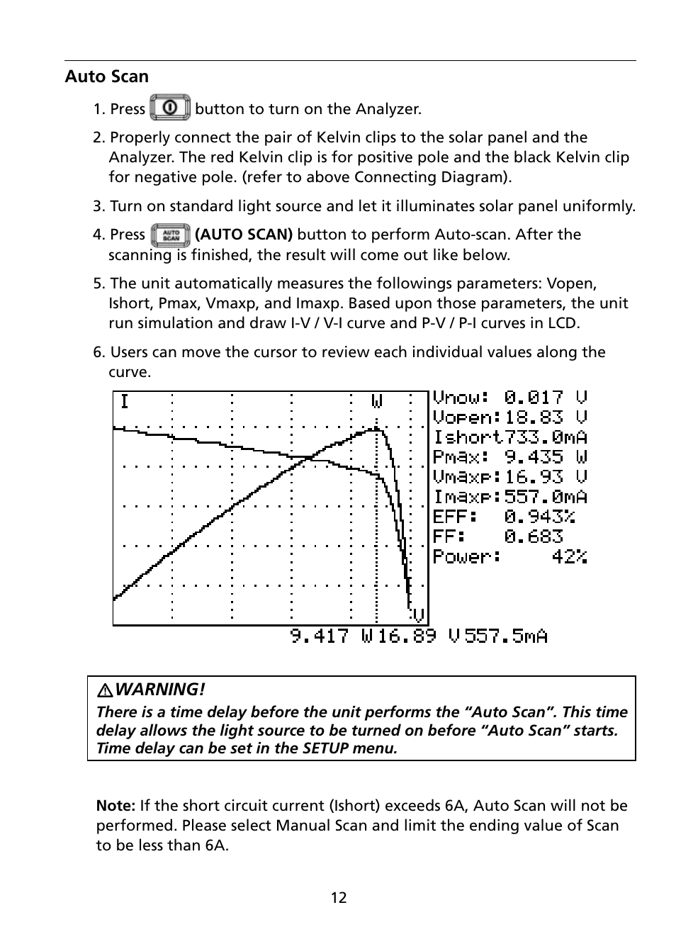 Amprobe SOLAR-500 Solar-Analyzer User Manual | Page 18 / 39