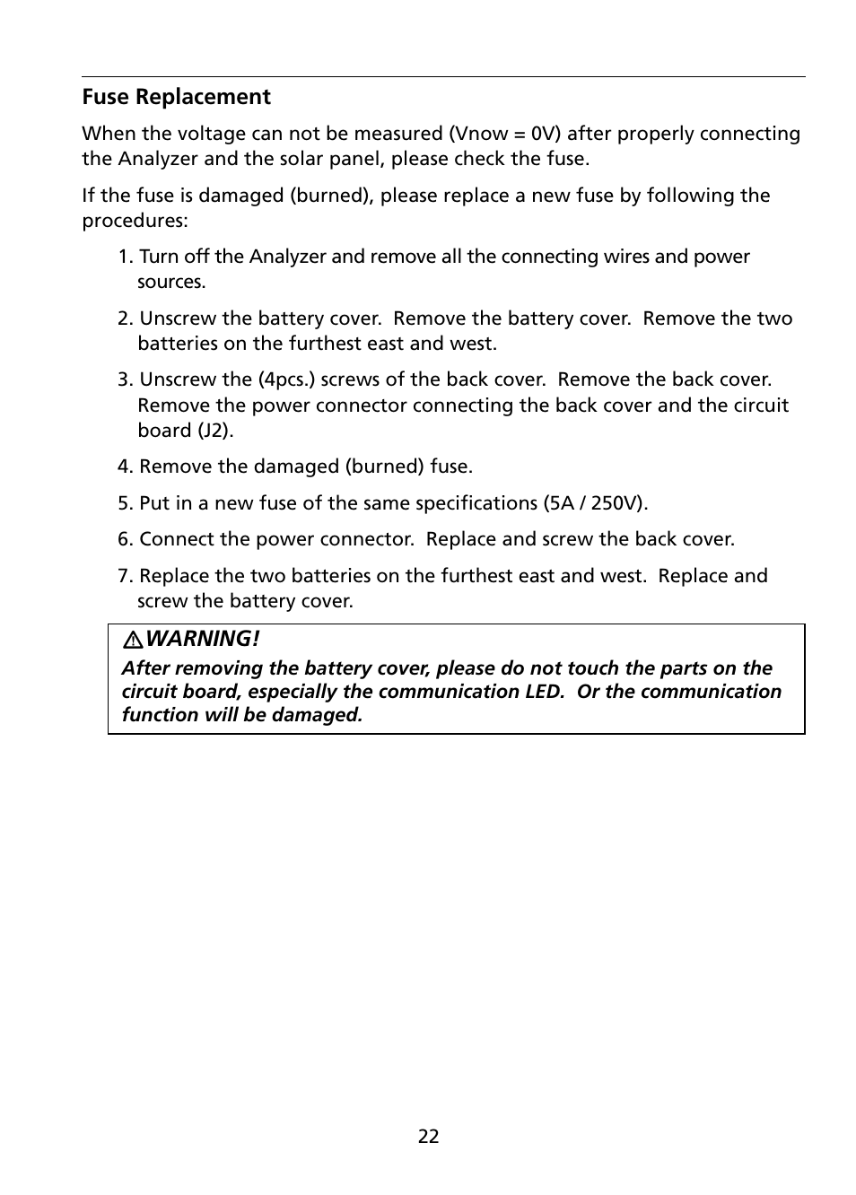 Amprobe SOLAR-500 Solar-Analyzer User Manual | Page 28 / 39