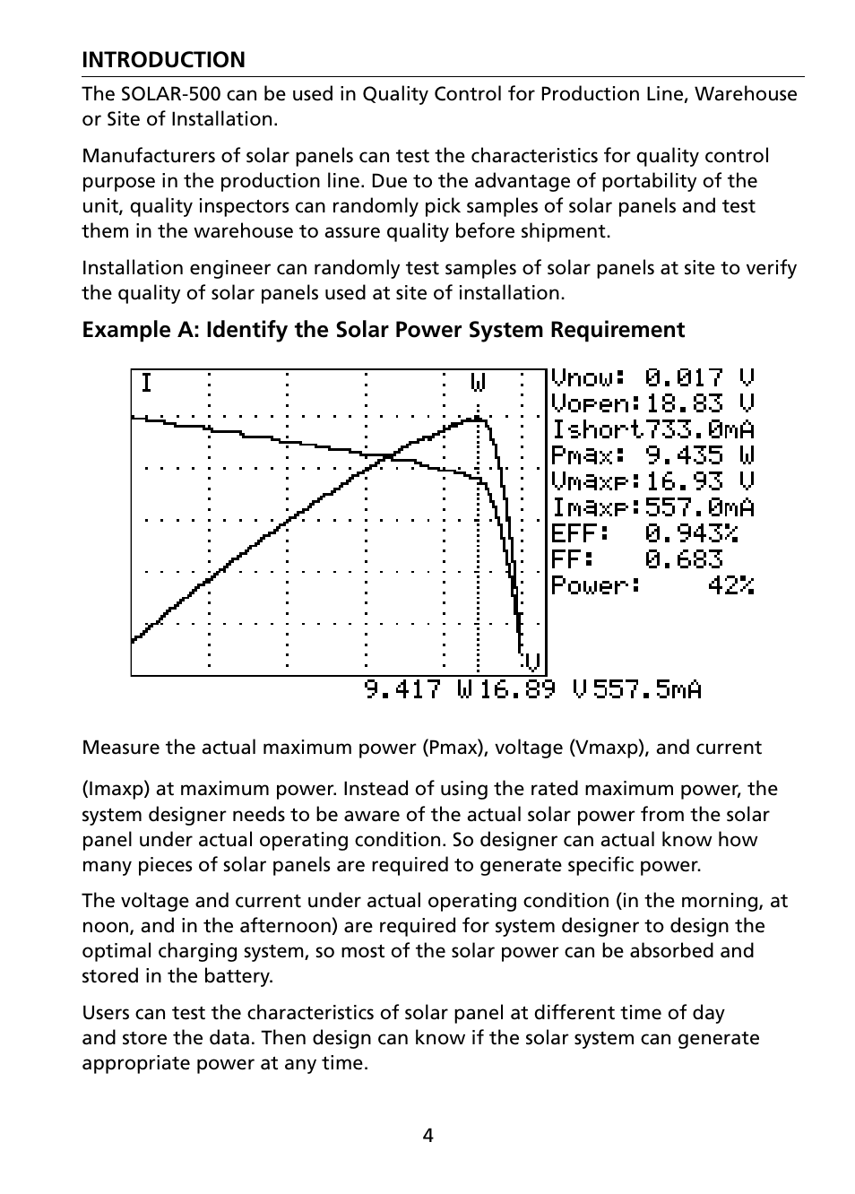 Amprobe SOLAR-600 Solar-Analyzer User Manual | Page 11 / 40