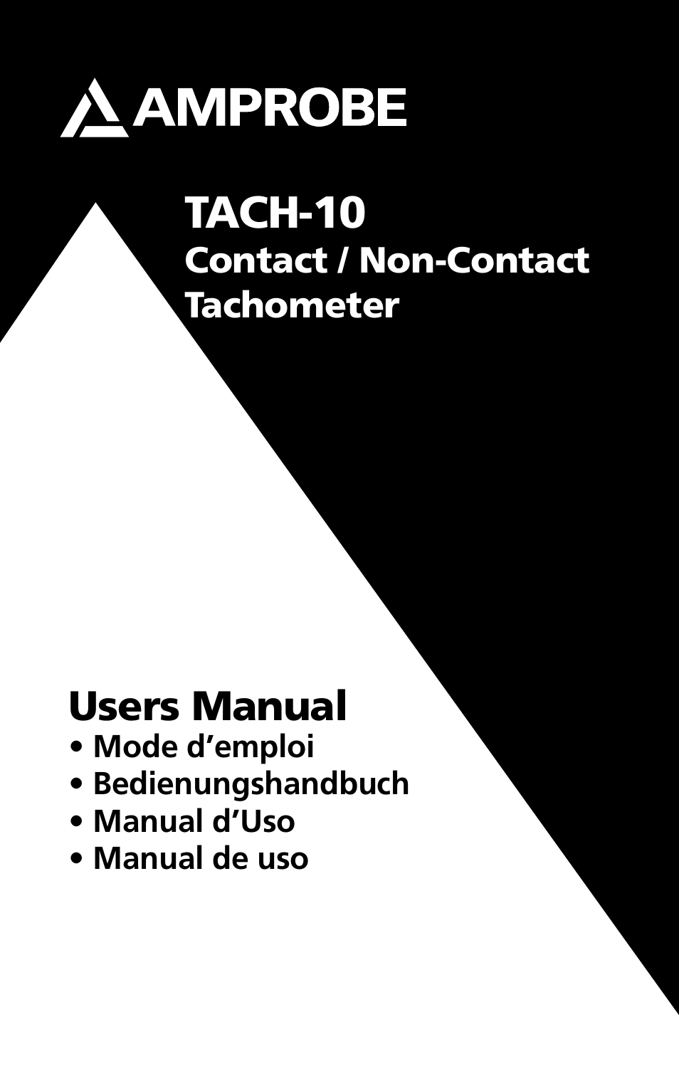 Amprobe TACH-10 Contact-NonContact-Tachometer User Manual | 16 pages