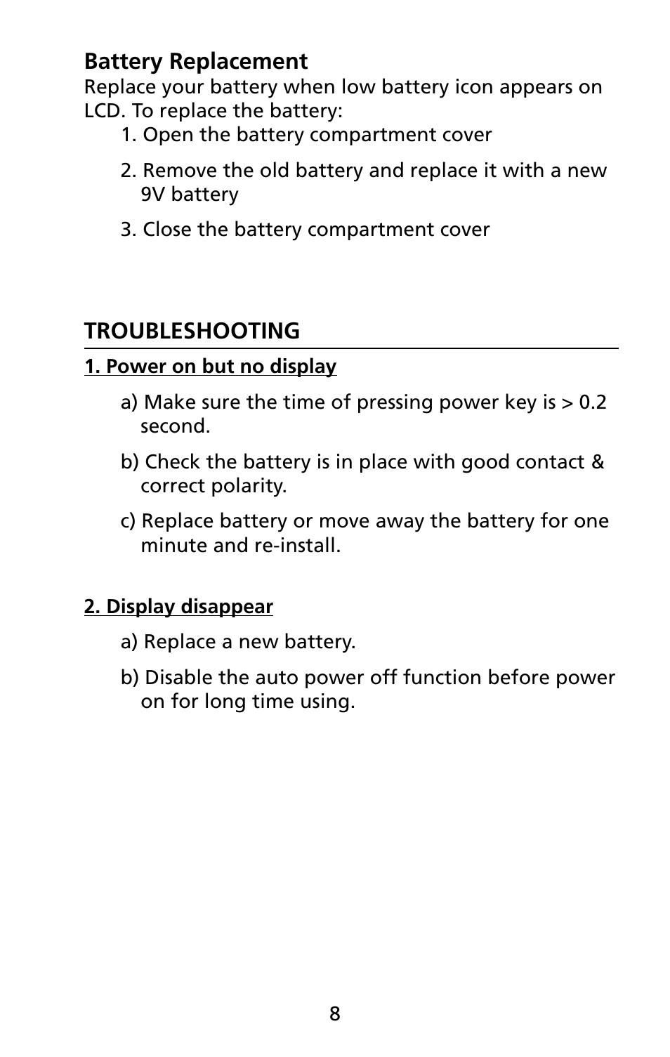 Amprobe TACH-10 Contact-NonContact-Tachometer User Manual | Page 15 / 16