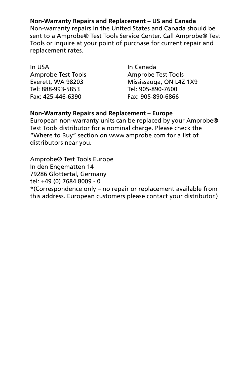 Amprobe TACH-10 Contact-NonContact-Tachometer User Manual | Page 5 / 16
