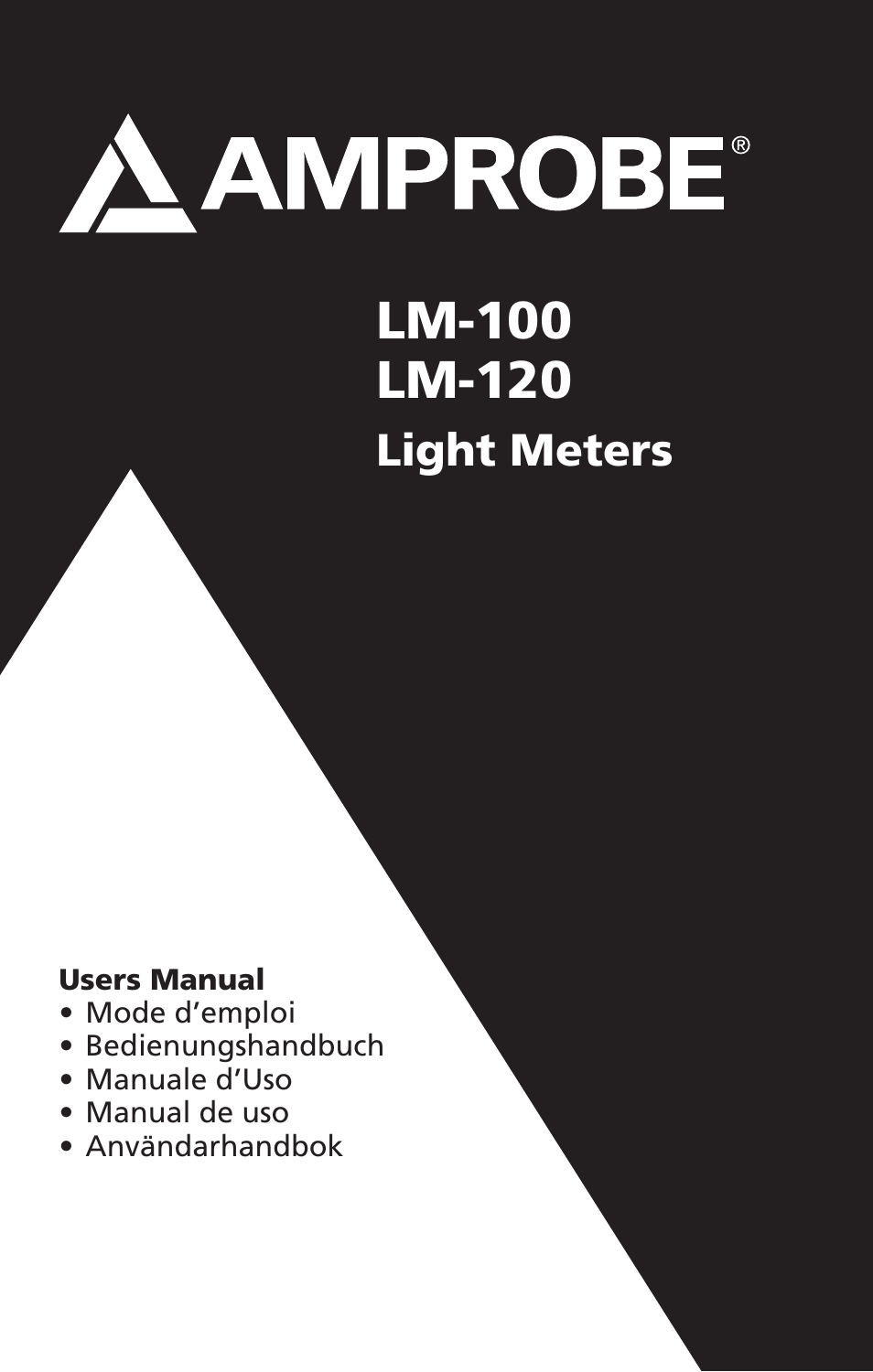 Amprobe LM-100 Light-Meters User Manual | 50 pages