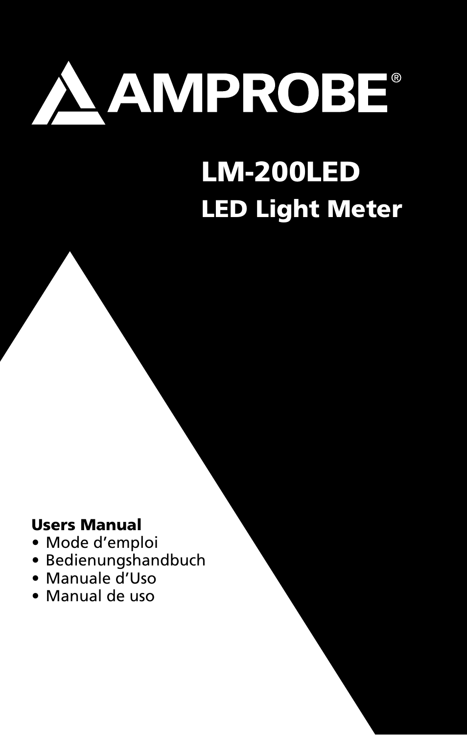 Amprobe LM-200LED LED-Light-Meter User Manual | 12 pages