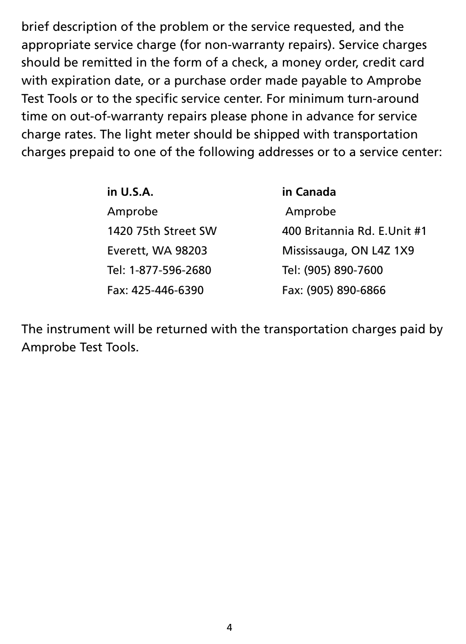 Amprobe LM631A Digital-Light-Meter User Manual | Page 10 / 14