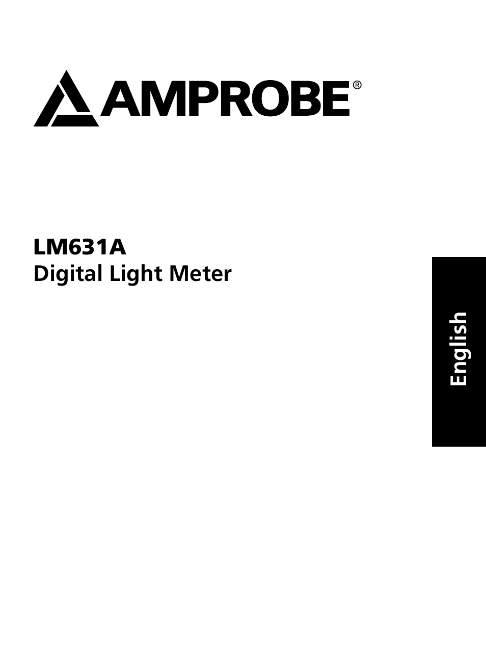 Amprobe LM631A Digital-Light-Meter User Manual | Page 3 / 14