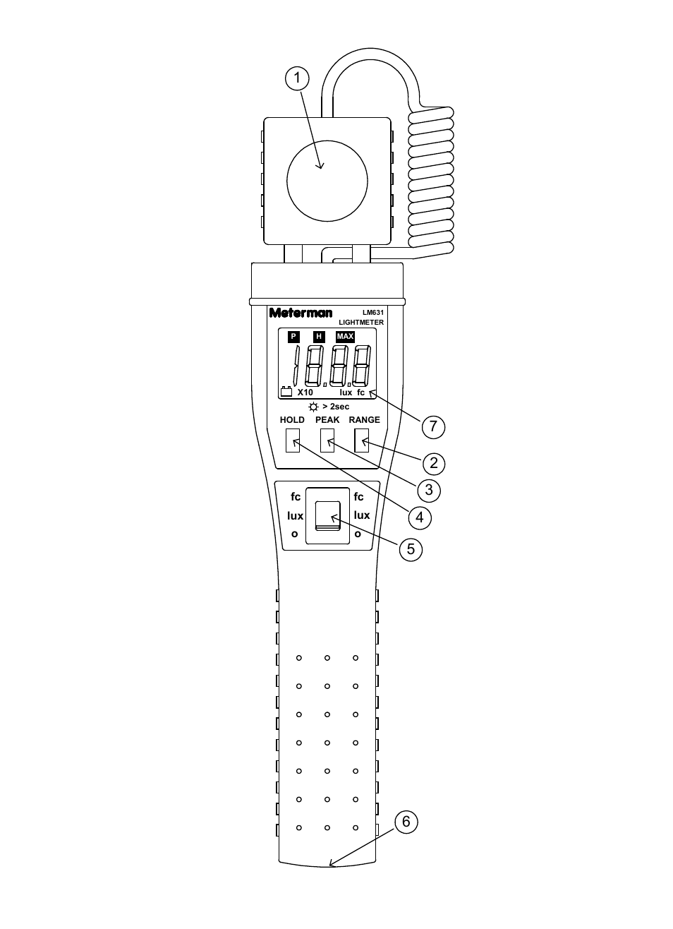 Amprobe LM631A Digital-Light-Meter User Manual | Page 6 / 14