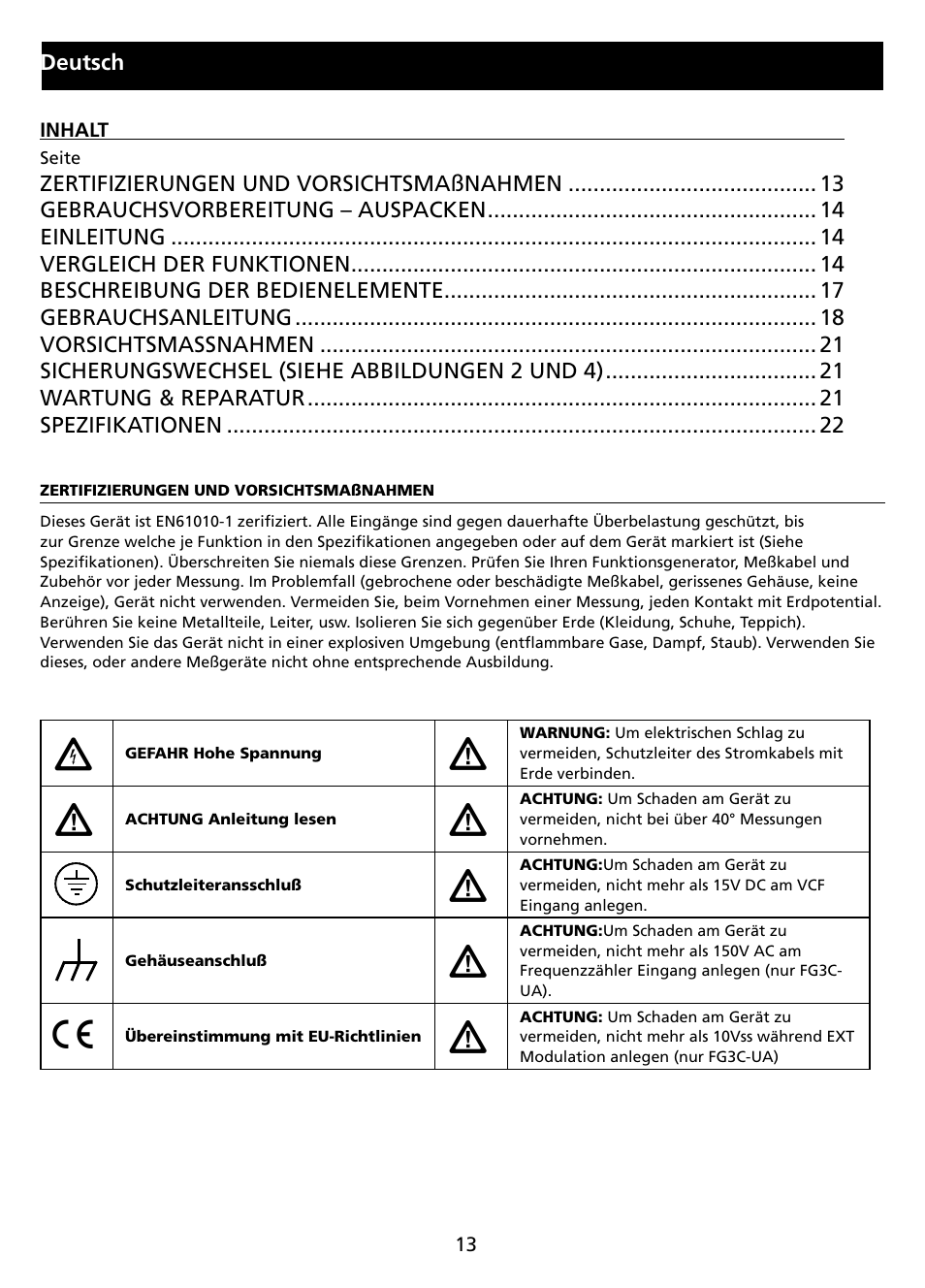 Amprobe FG2C-UA FG3C-UA User Manual | Page 19 / 56