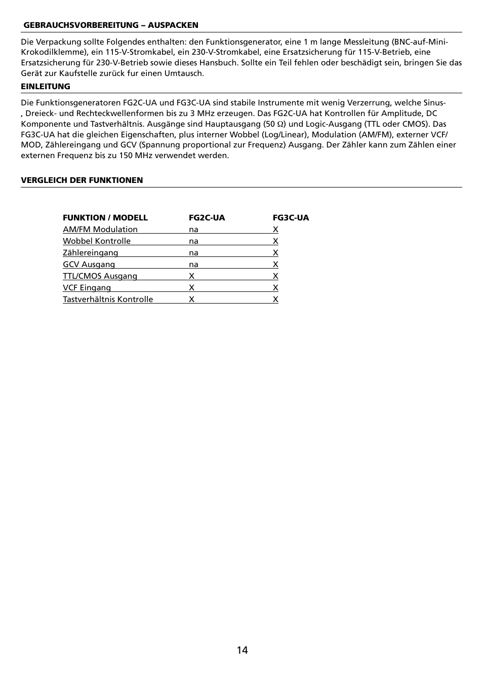 Amprobe FG2C-UA FG3C-UA User Manual | Page 20 / 56