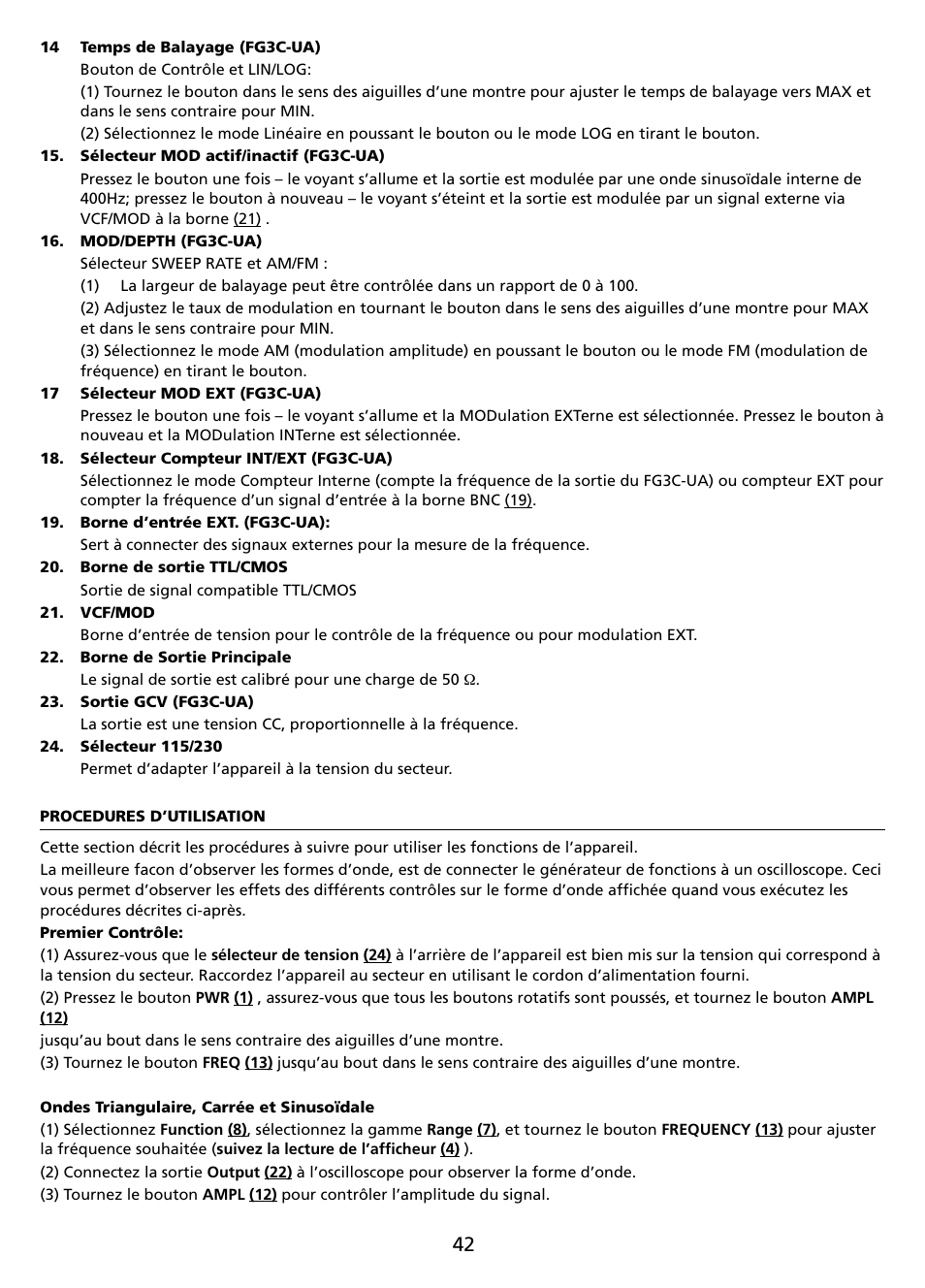 Amprobe FG2C-UA FG3C-UA User Manual | Page 48 / 56