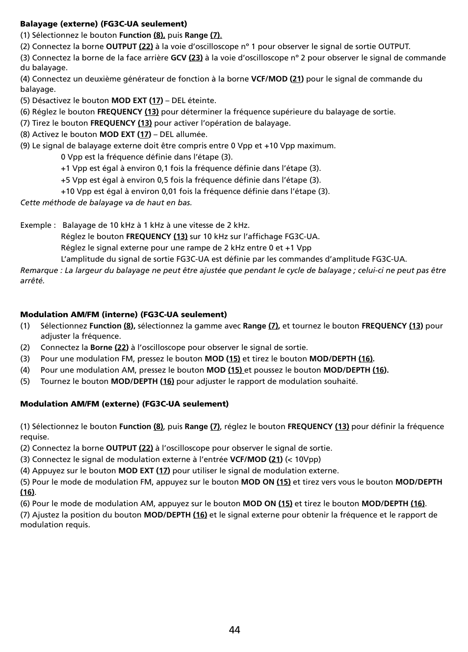 Amprobe FG2C-UA FG3C-UA User Manual | Page 50 / 56