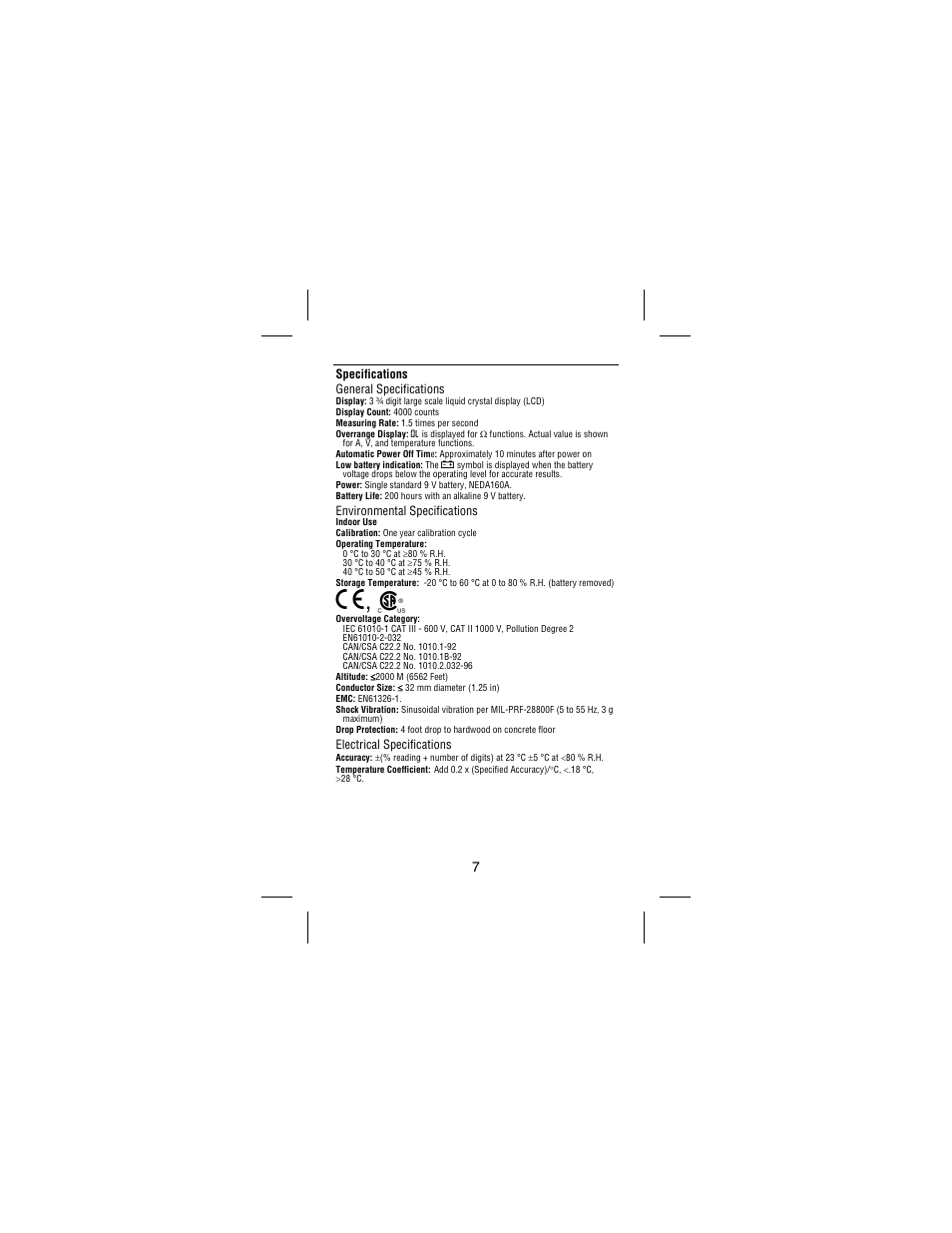 P, ) | Amprobe AC75B User Manual | Page 12 / 72