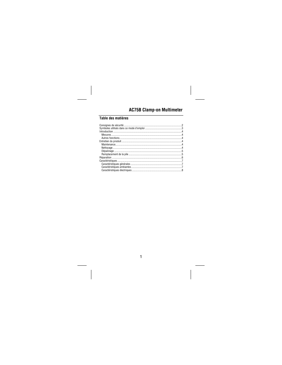 Amprobe AC75B User Manual | Page 26 / 72