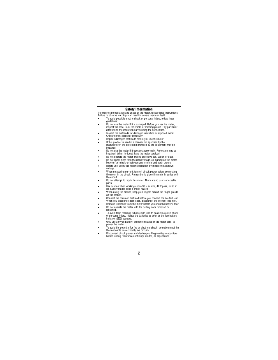 Safety information | Amprobe AC75B User Manual | Page 7 / 72