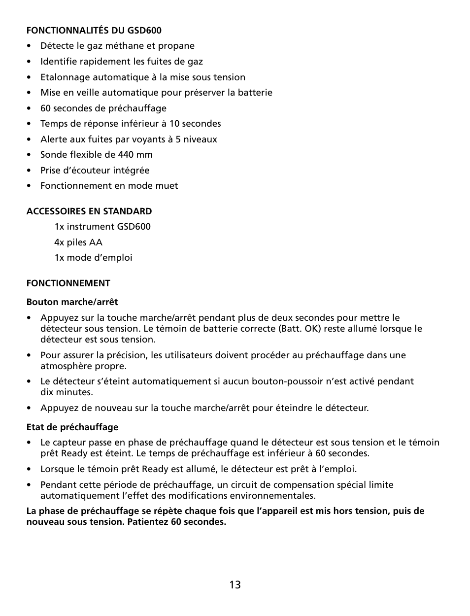 Amprobe GSD600 Gas-Leak-Detector User Manual | Page 14 / 50