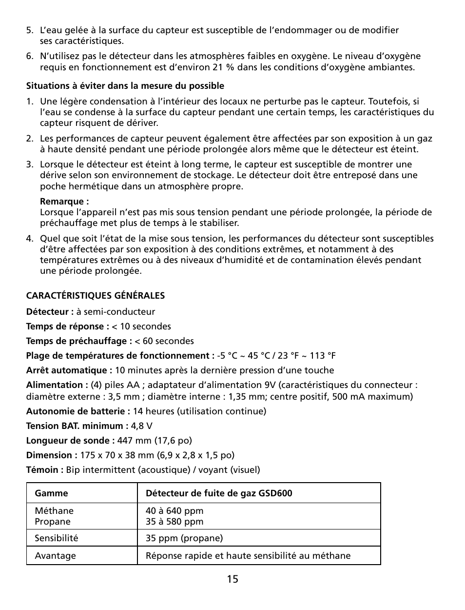Amprobe GSD600 Gas-Leak-Detector User Manual | Page 16 / 50