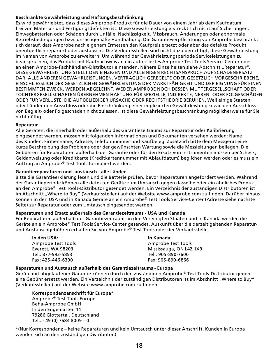 Amprobe GSD600 Gas-Leak-Detector User Manual | Page 19 / 50