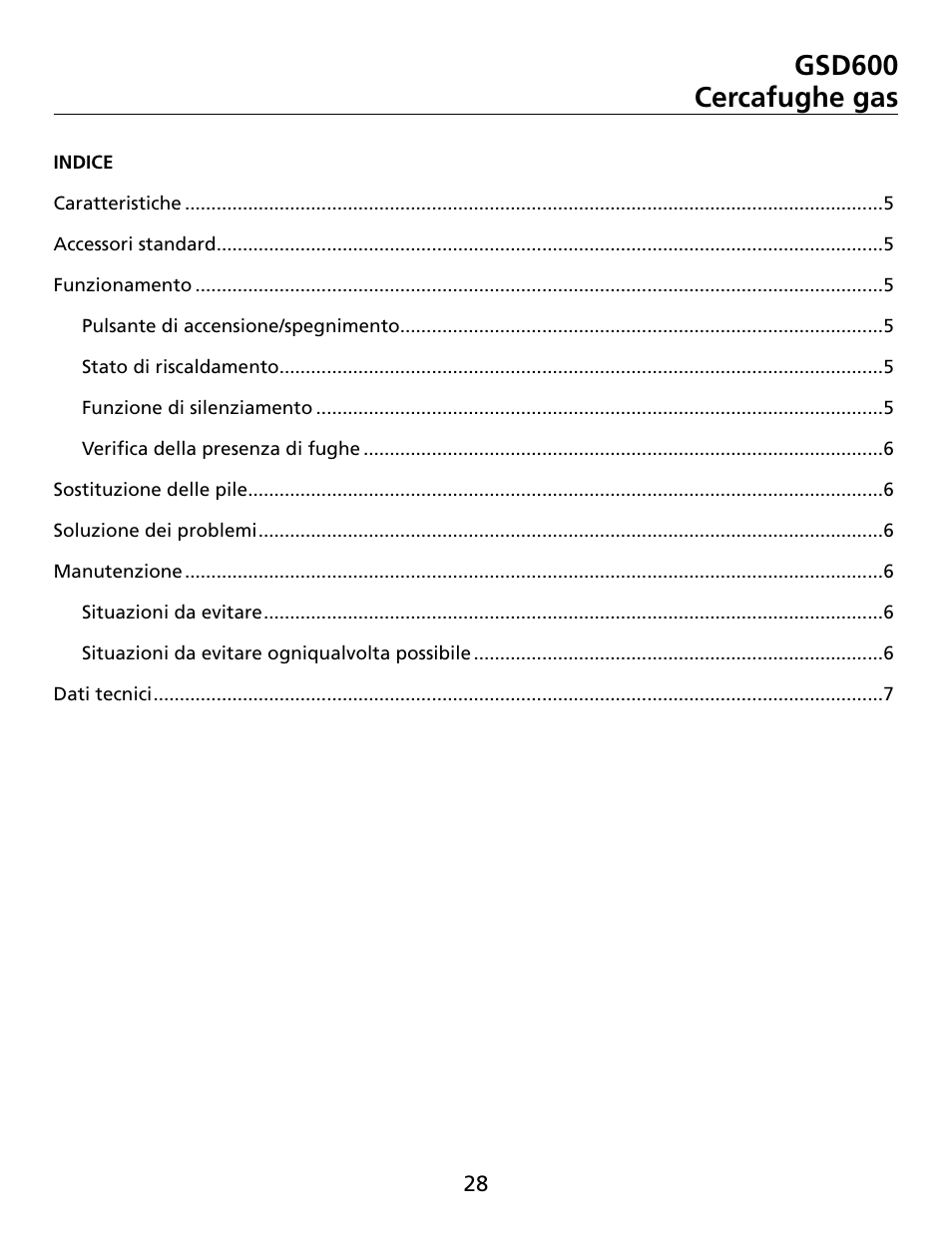 Gsd600 cercafughe gas | Amprobe GSD600 Gas-Leak-Detector User Manual | Page 29 / 50
