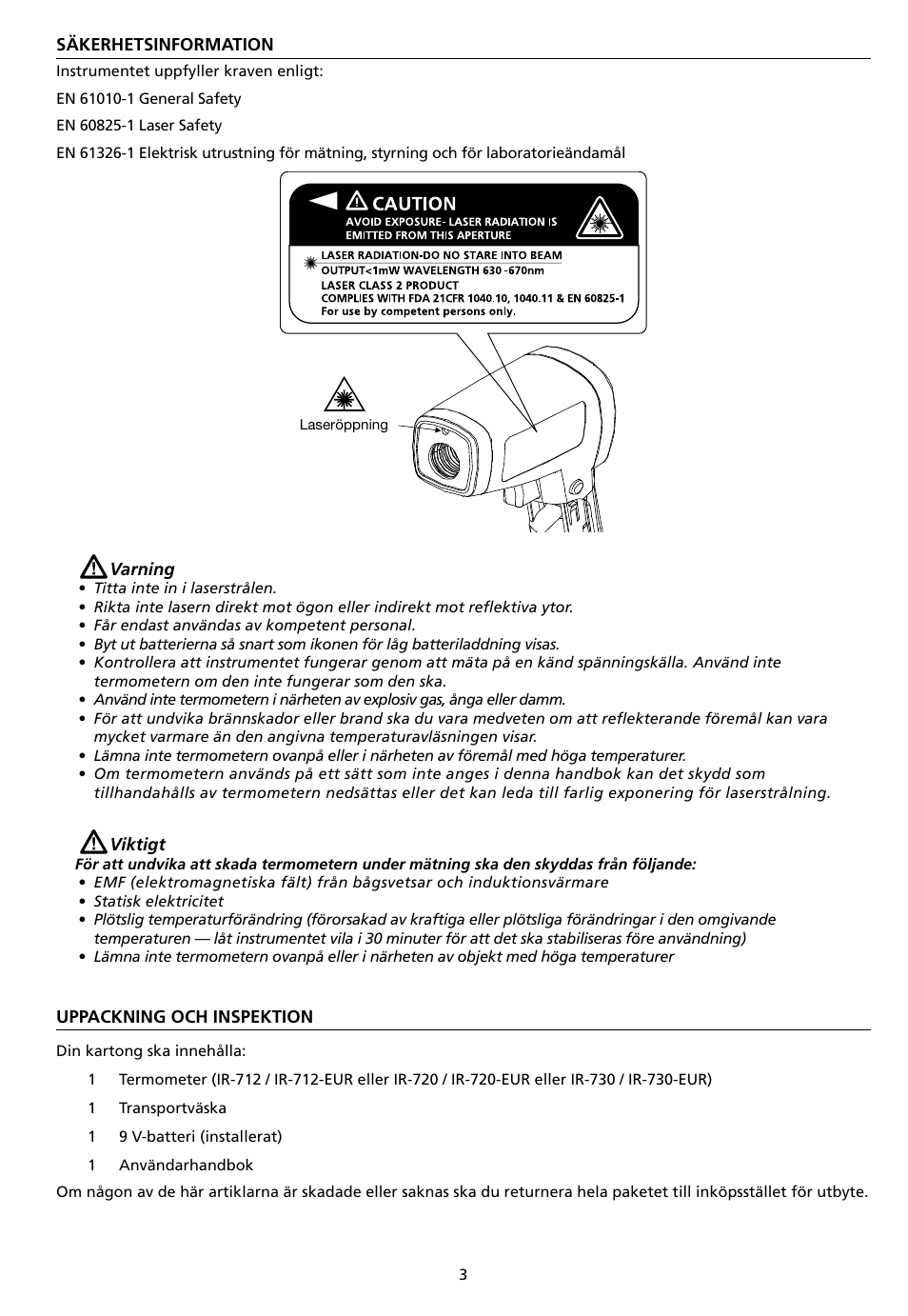 Amprobe IR-712 IR-720 IR-730 Infrared-Thermometers User Manual | Page 87 / 98