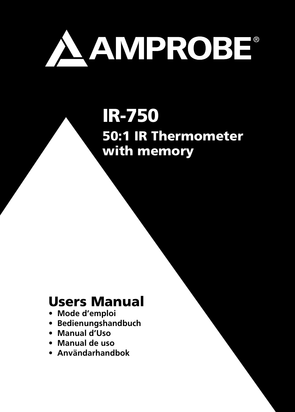 Amprobe IR-750 Infrared-Thermometer User Manual | 36 pages