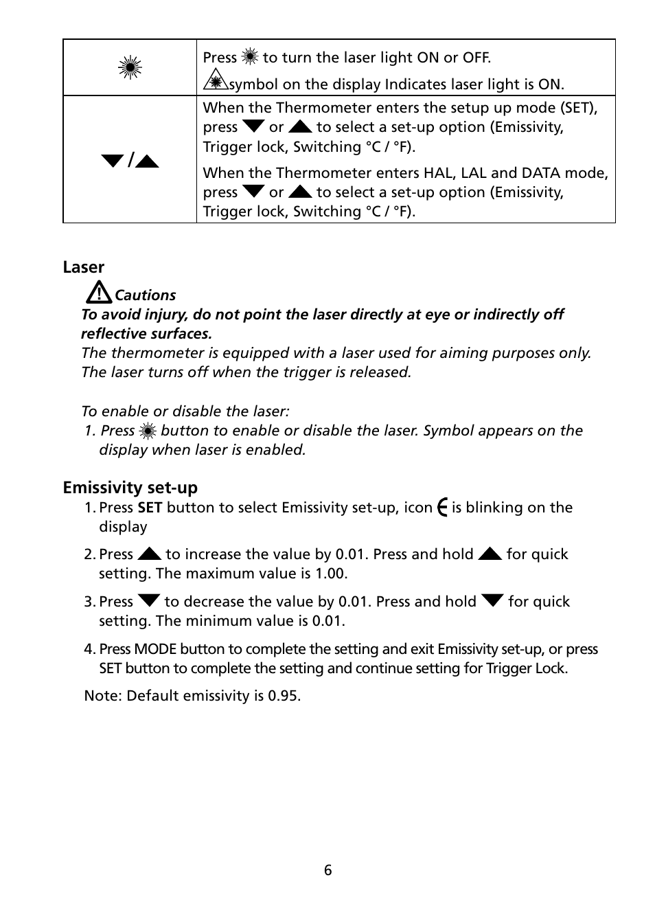 Amprobe IR-750 Infrared-Thermometer User Manual | Page 11 / 36
