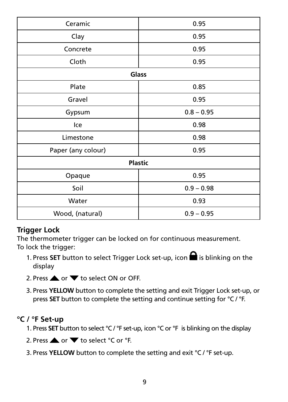 Amprobe IR-750 Infrared-Thermometer User Manual | Page 14 / 36
