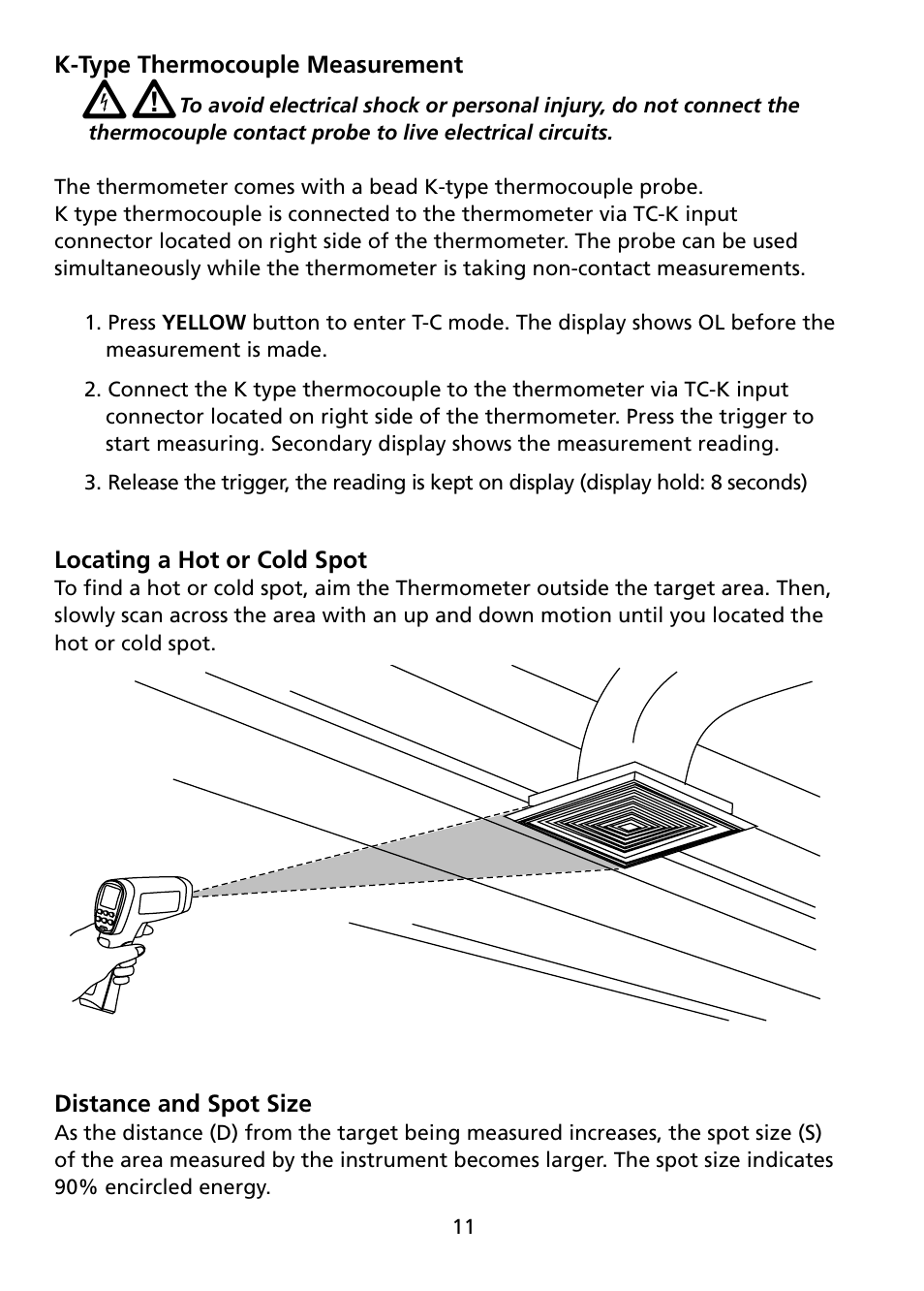 Amprobe IR-750 Infrared-Thermometer User Manual | Page 16 / 36