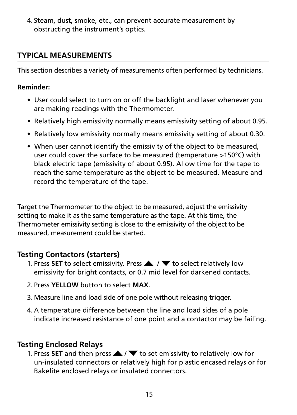 Amprobe IR-750 Infrared-Thermometer User Manual | Page 20 / 36