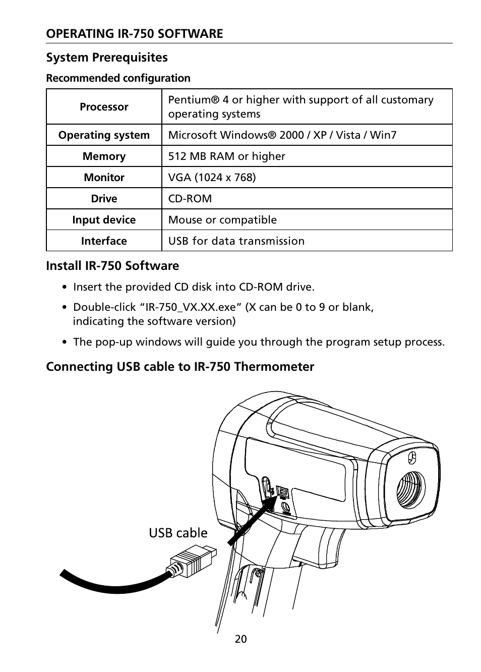 Amprobe IR-750 Infrared-Thermometer User Manual | Page 25 / 36