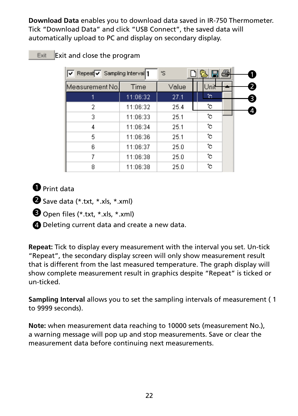 Amprobe IR-750 Infrared-Thermometer User Manual | Page 27 / 36