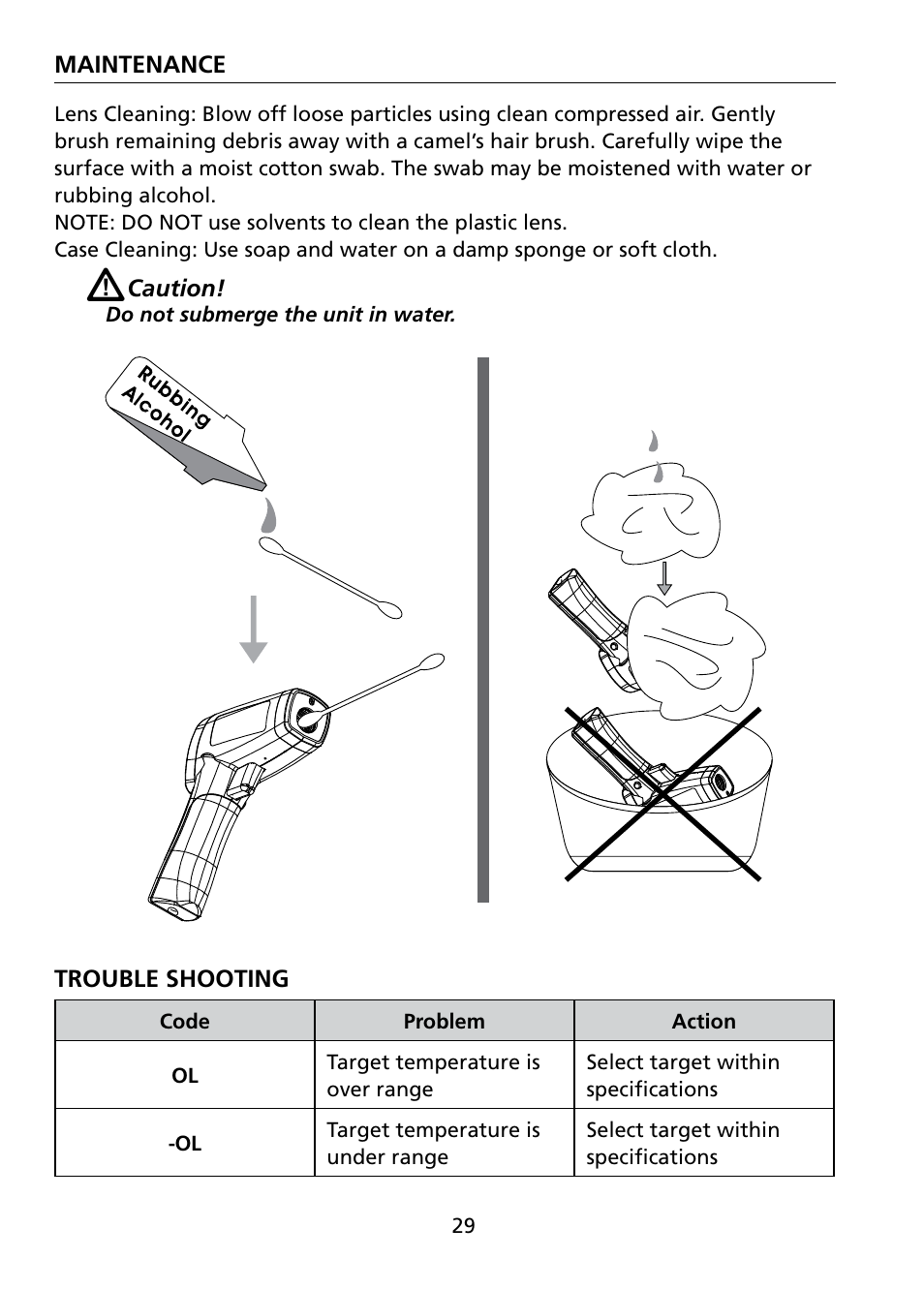 Amprobe IR-750 Infrared-Thermometer User Manual | Page 34 / 36