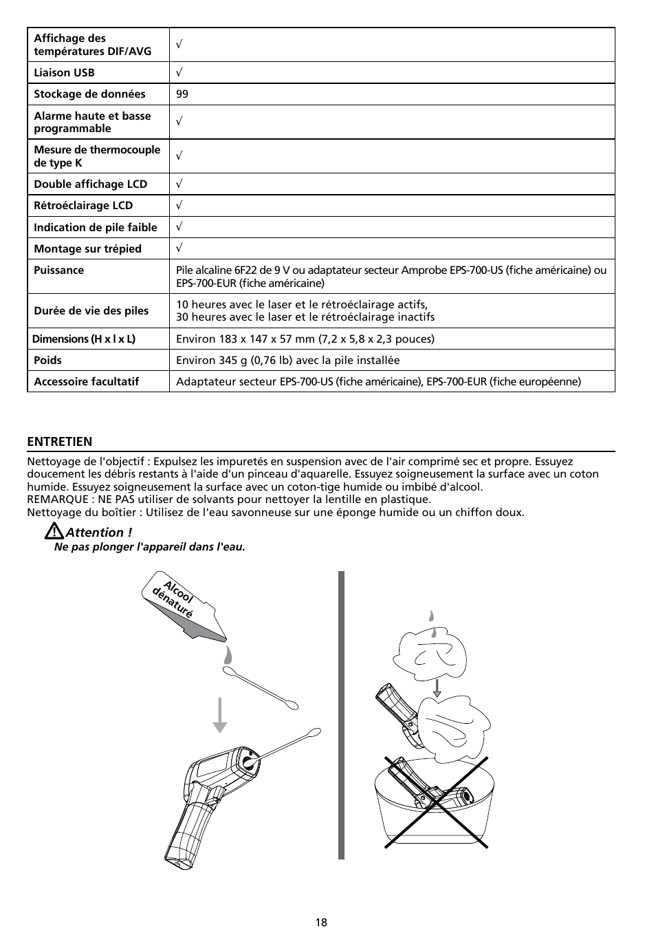 Amprobe IR-750 Infrared-Thermometer User Manual | Page 44 / 134