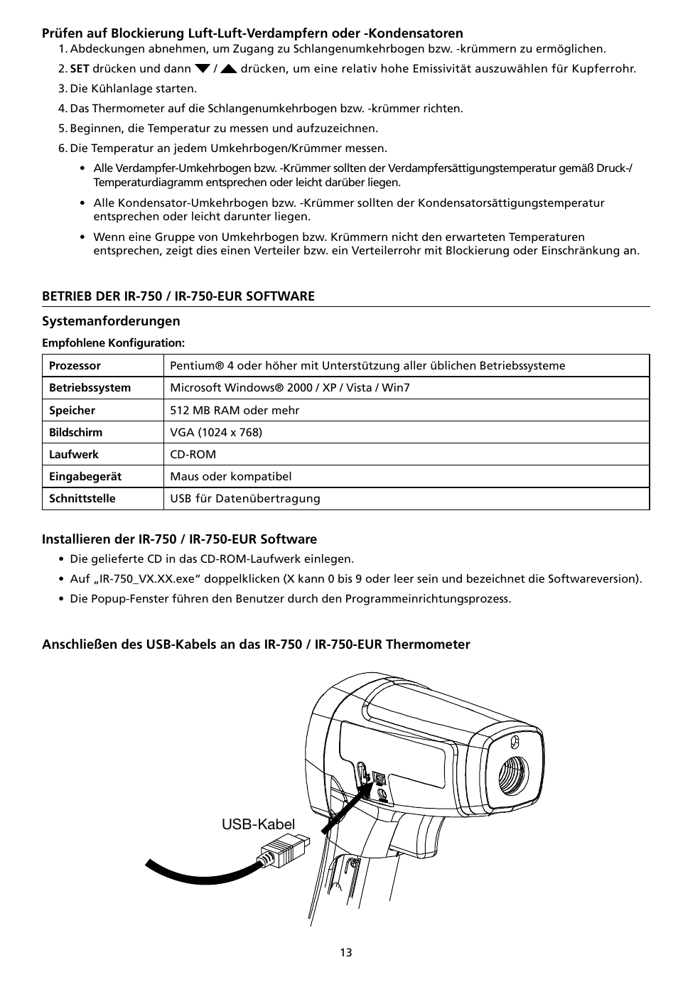 Amprobe IR-750 Infrared-Thermometer User Manual | Page 61 / 134