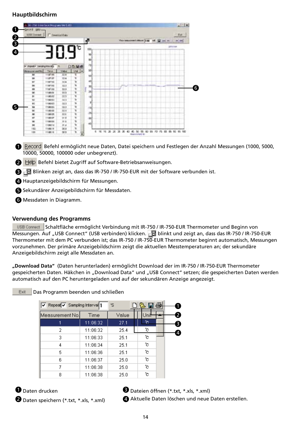 Amprobe IR-750 Infrared-Thermometer User Manual | Page 62 / 134