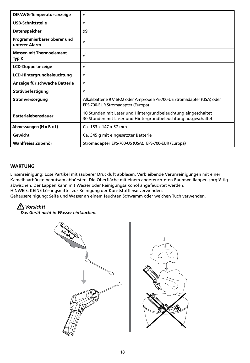 Amprobe IR-750 Infrared-Thermometer User Manual | Page 66 / 134