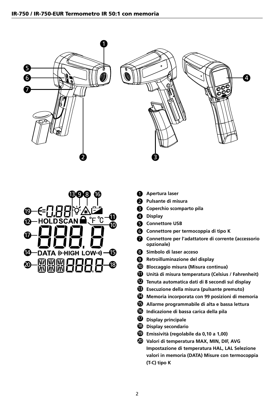 Amprobe IR-750 Infrared-Thermometer User Manual | Page 72 / 134