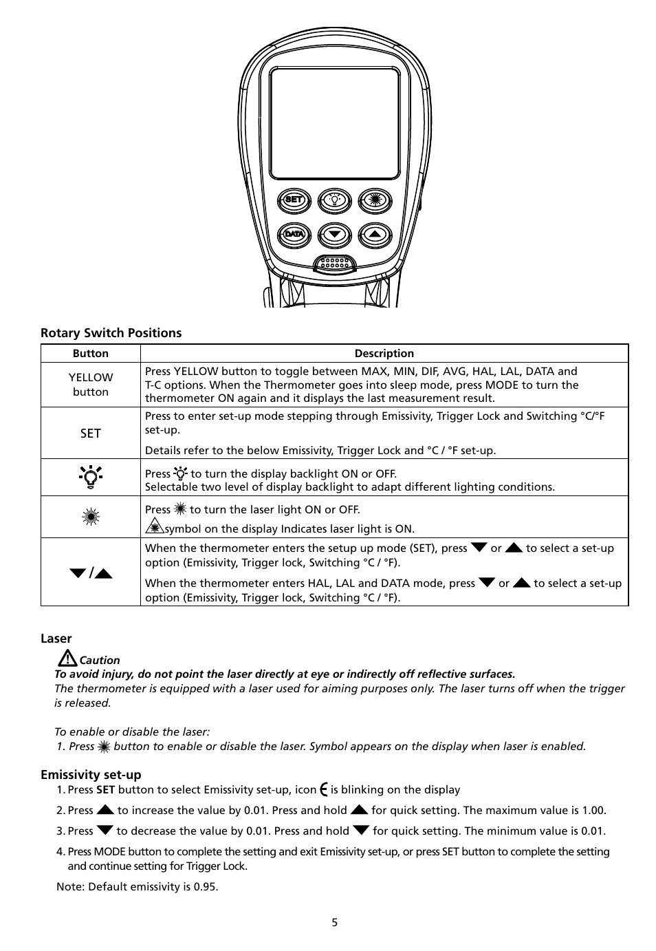 Amprobe IR-750 Infrared-Thermometer User Manual | Page 9 / 134