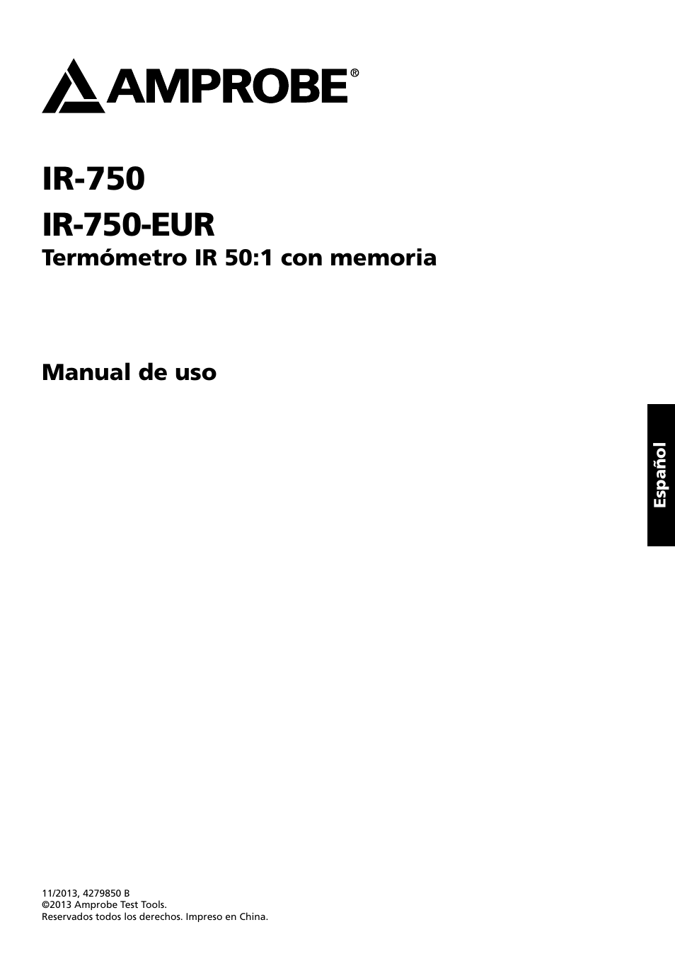 Amprobe IR-750 Infrared-Thermometer User Manual | Page 91 / 134