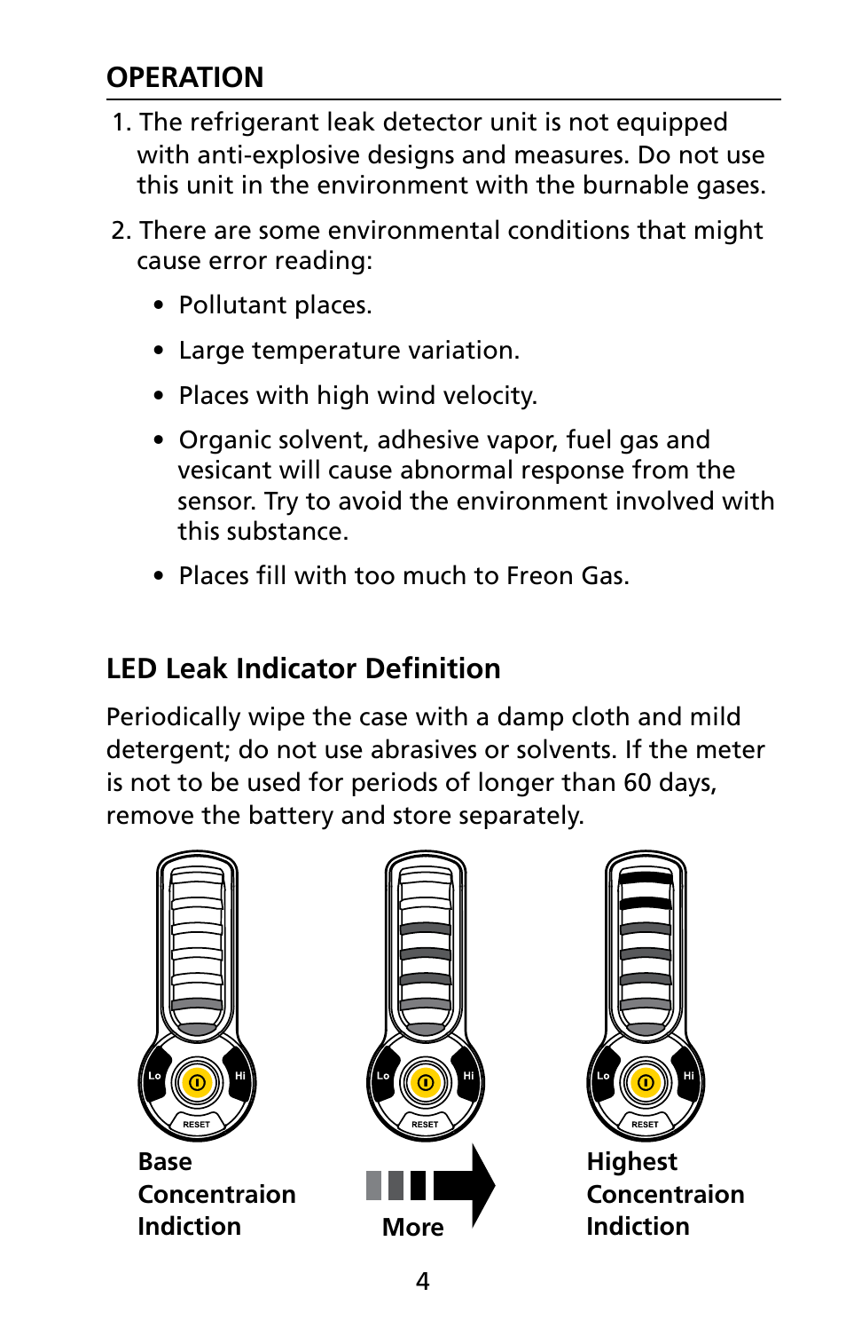 Amprobe RLD-1 Refrigerant-Leak-Detector User Manual | Page 10 / 19