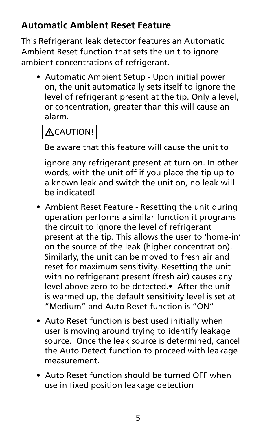 Amprobe RLD-1 Refrigerant-Leak-Detector User Manual | Page 11 / 19