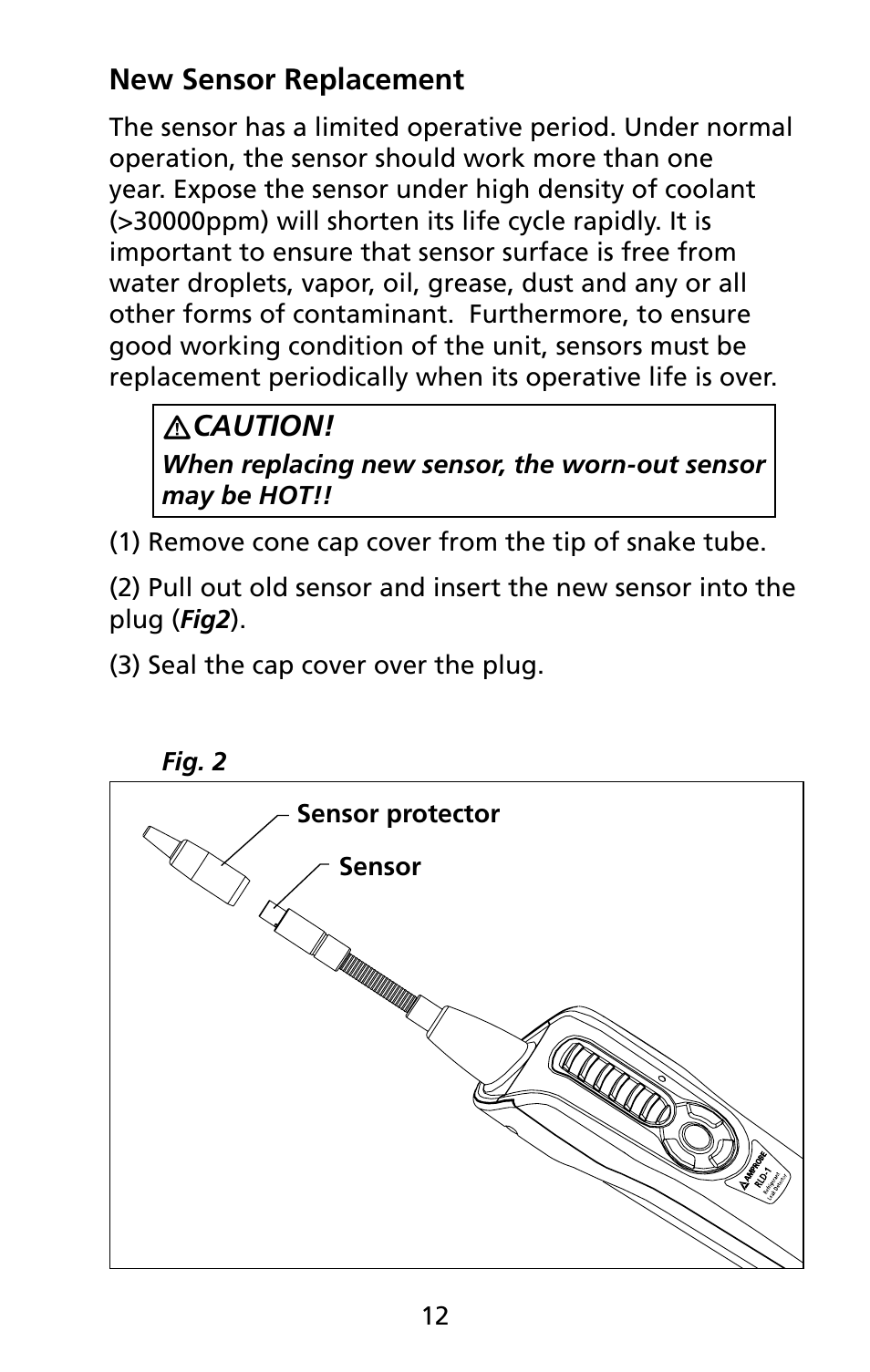 Amprobe RLD-1 Refrigerant-Leak-Detector User Manual | Page 18 / 19