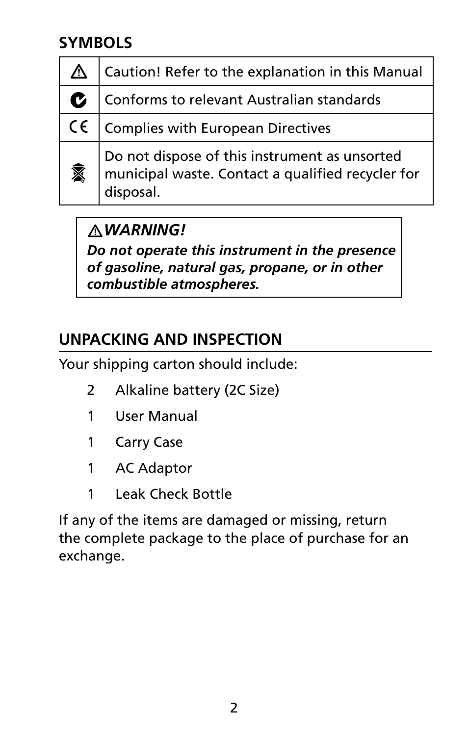 Amprobe RLD-1 Refrigerant-Leak-Detector User Manual | Page 8 / 19