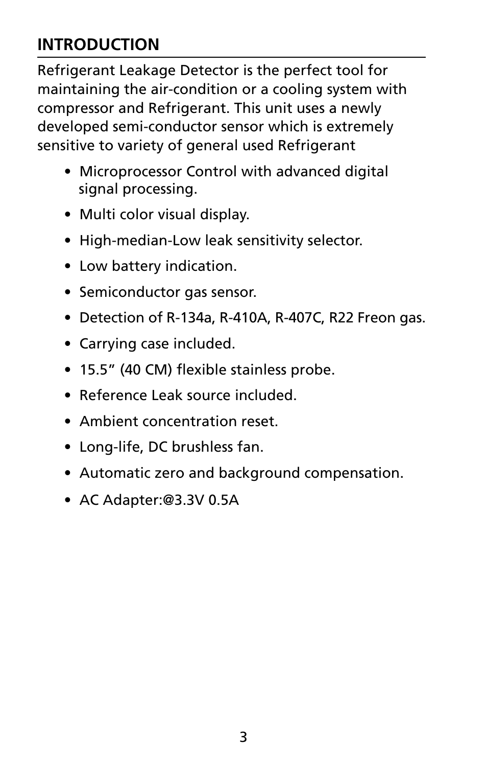 Amprobe RLD-1 Refrigerant-Leak-Detector User Manual | Page 9 / 19