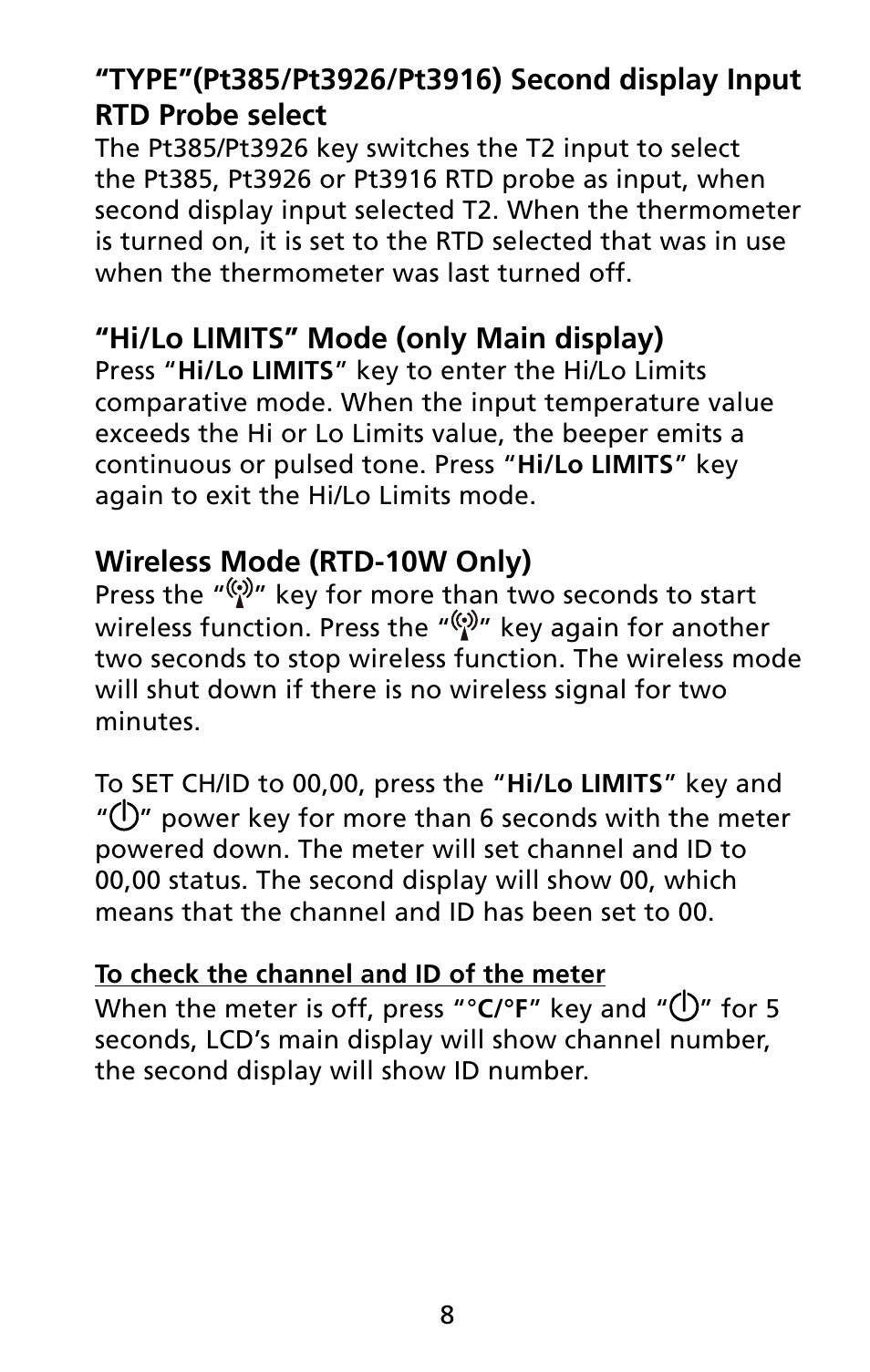 Amprobe RTD-10 RTD-Thermometers User Manual | Page 15 / 22